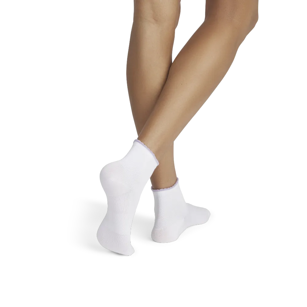 Women’s Scallop Cuff Quarter Sock 4-Pack