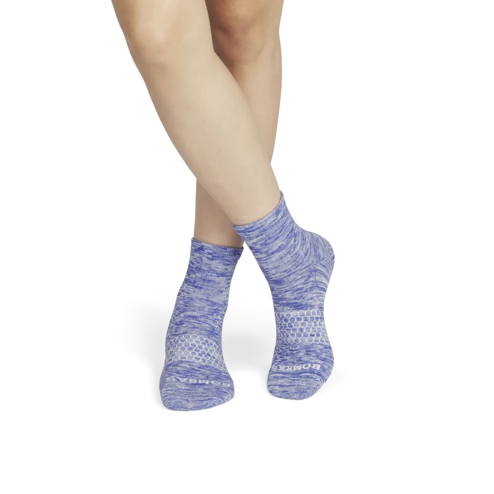 Women's Summer Slub Quarter Sock 4-Pack