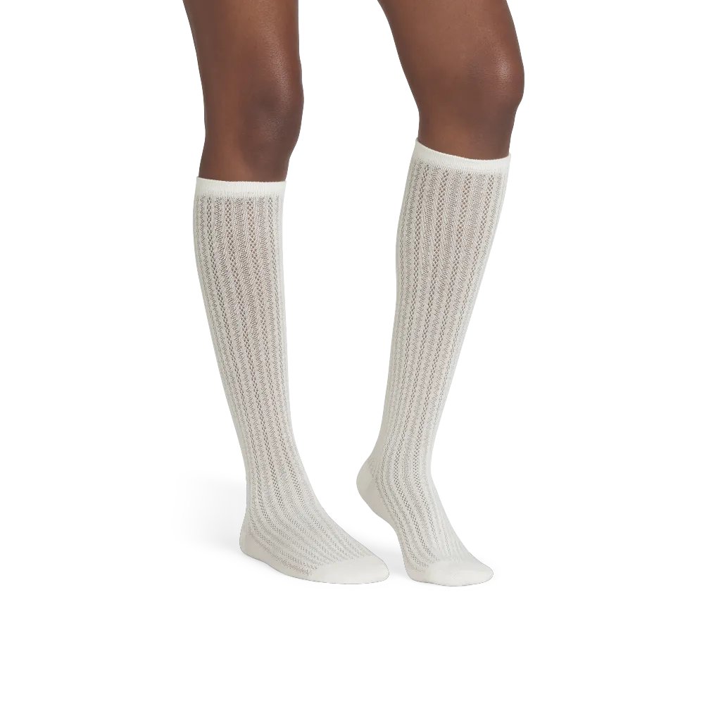Women's Pointelle Knee High Socks