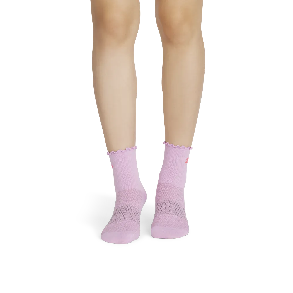 Women’s Ruffle Athletic Quarter Sock 3-Pack