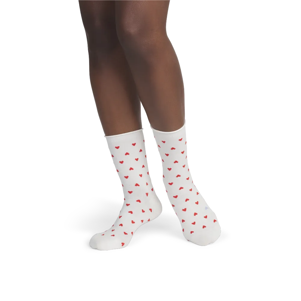 Women’s Hearts Half Calf Sock 4-Pack