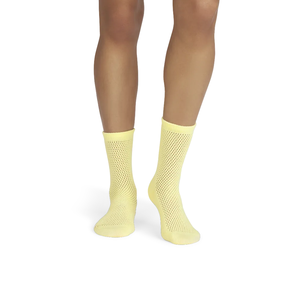 Women's Open Knit Half Calf Socks