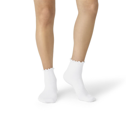 Women's Ruffle Rib Quarter Sock 4-Pack
