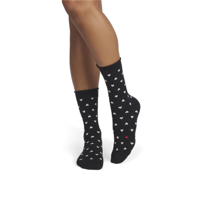 Women’s Hearts Half Calf Sock 4-Pack