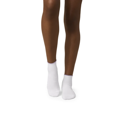 Women’s Scallop Cuff Quarter Socks