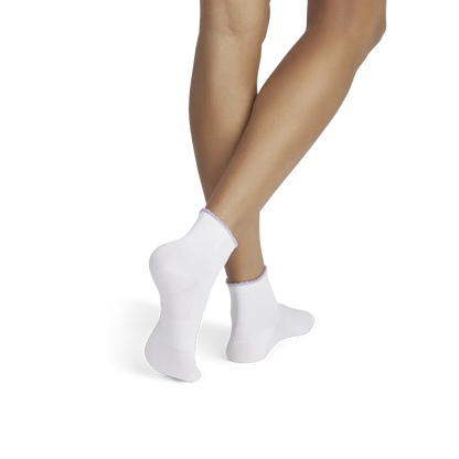 Women’s Scallop Cuff Quarter Sock 4-Pack