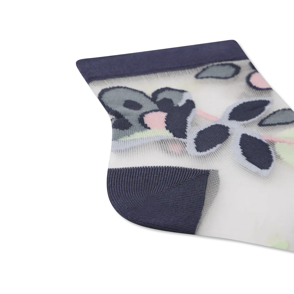 Women’s Sheer Garden Party Quarter Socks