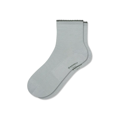 Women’s Scallop Cuff Quarter Socks