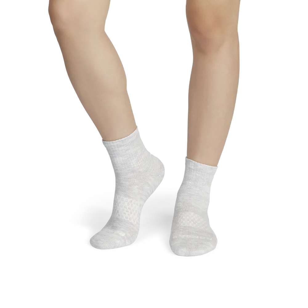 Women's Summer Slub Quarter Sock 4-Pack