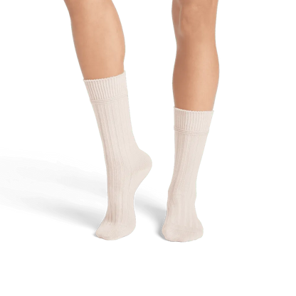 Women's Merino Cashmere Blend Rib Calf Sock 3-Pack