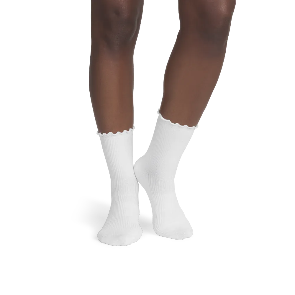 Women's Ruffle Rib Half Calf Sock 8-Pack