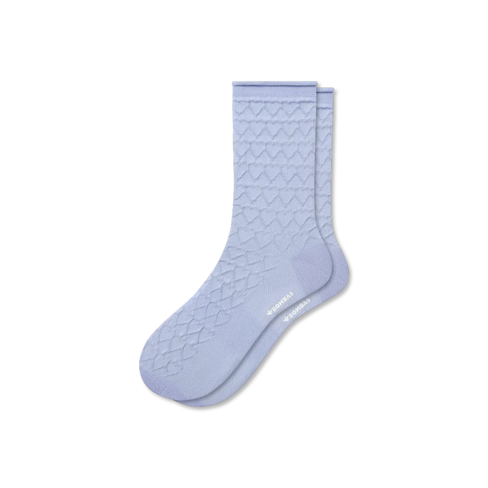 Women’s Hearts Half Calf Socks