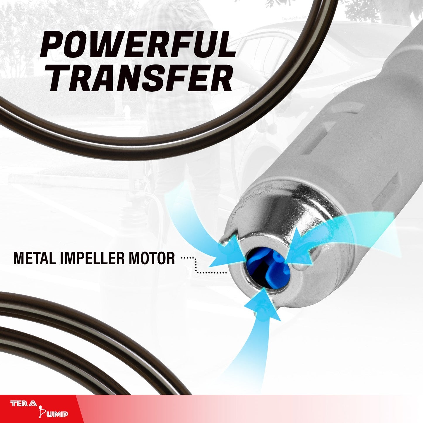 TREP01-TXL | 2nd Gen. Telescopic Battery Powered Fuel Transfer Pump, 10 ft. Hose