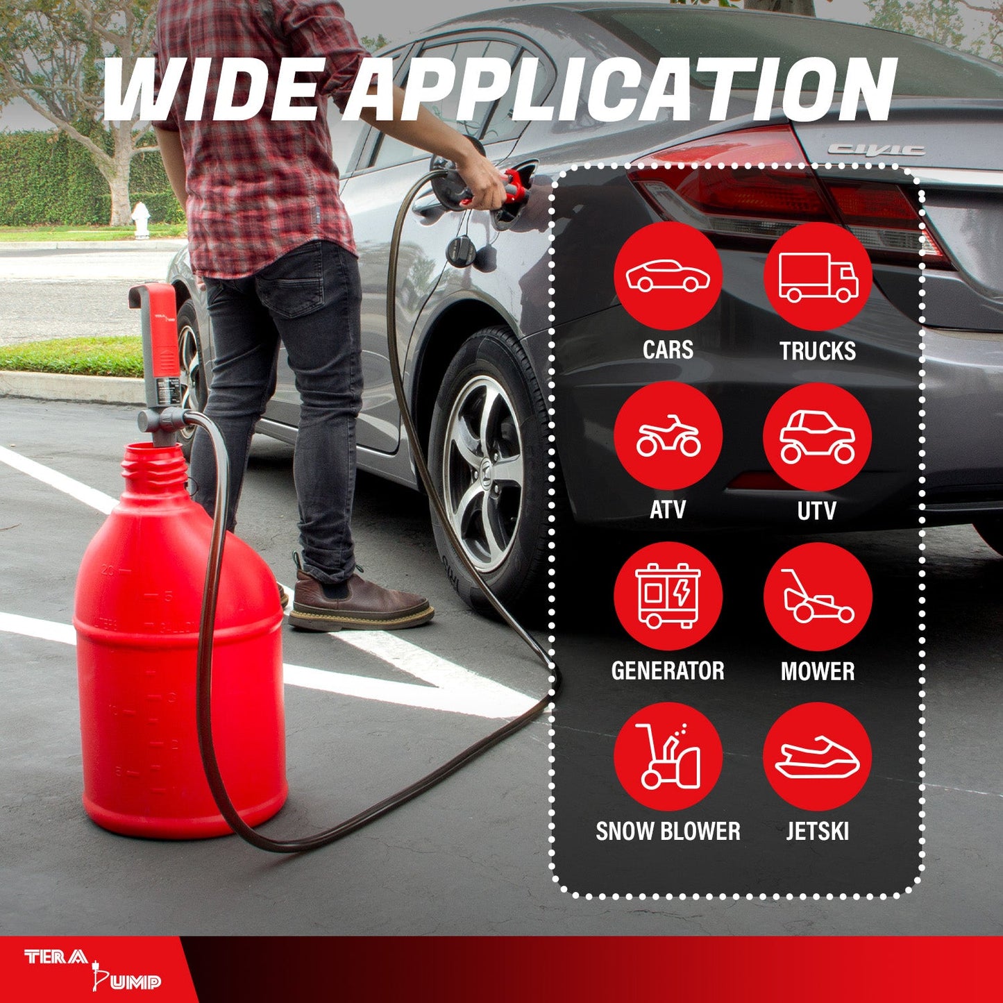 TREP01-TXL | 2nd Gen. Telescopic Battery Powered Fuel Transfer Pump, 10 ft. Hose