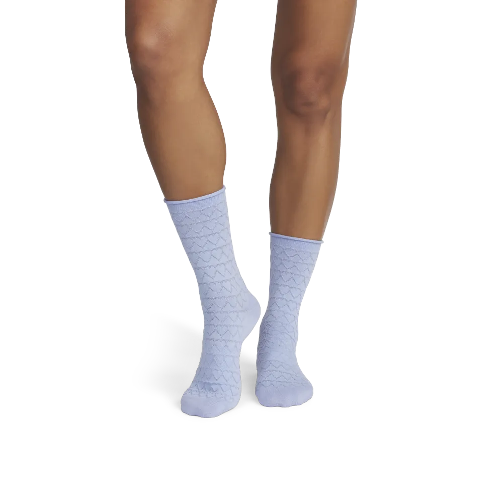 Women’s Hearts Half Calf Socks