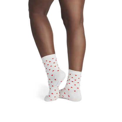 Women’s Hearts Half Calf Socks