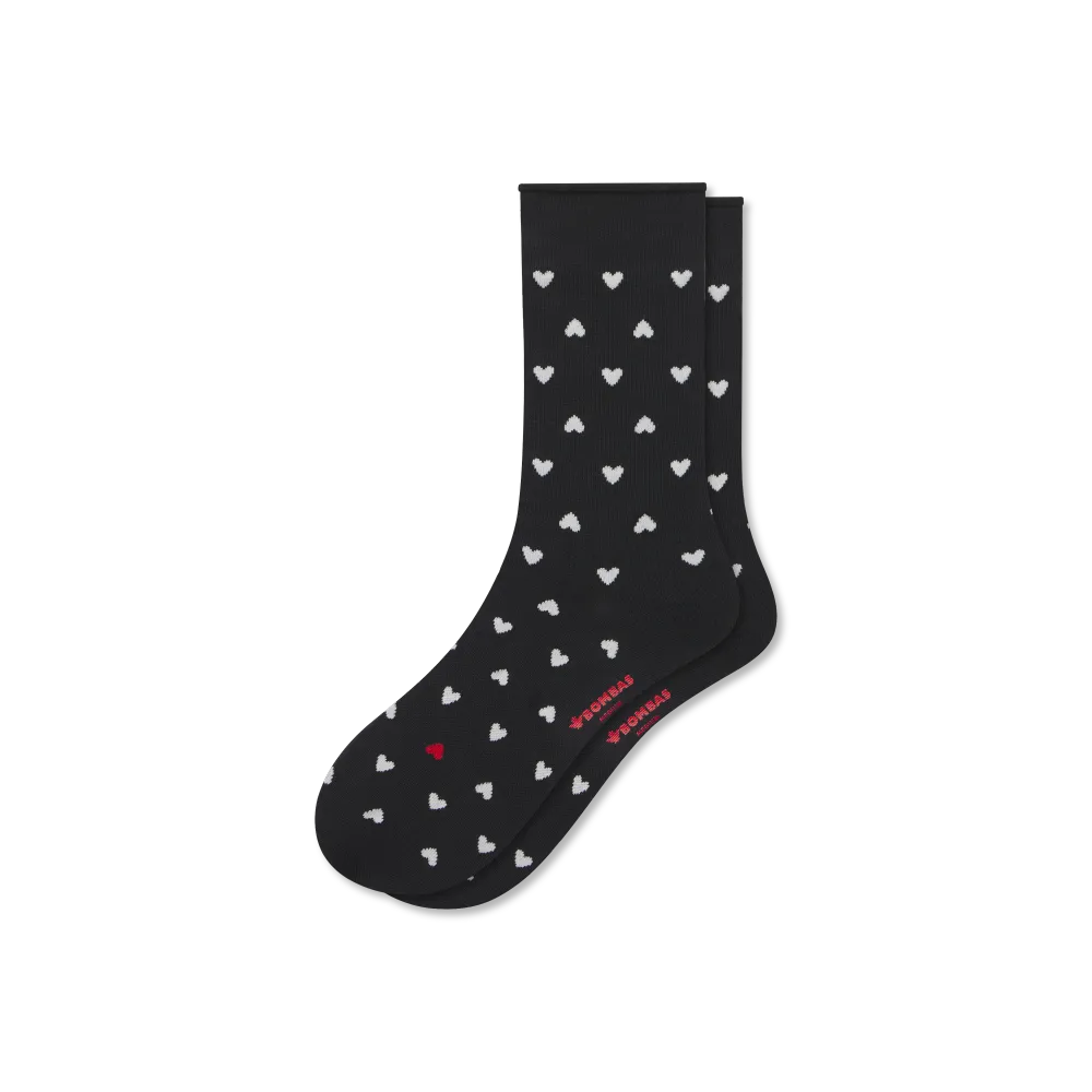 Women’s Hearts Half Calf Socks