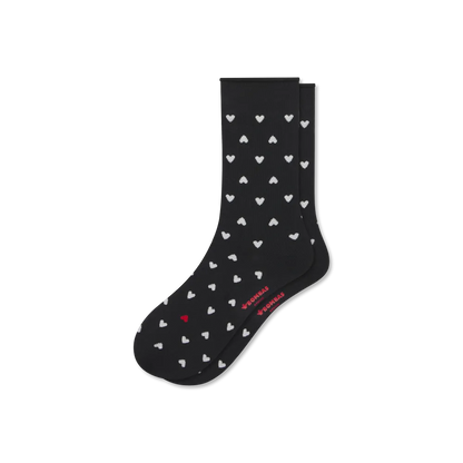 Women’s Hearts Half Calf Socks