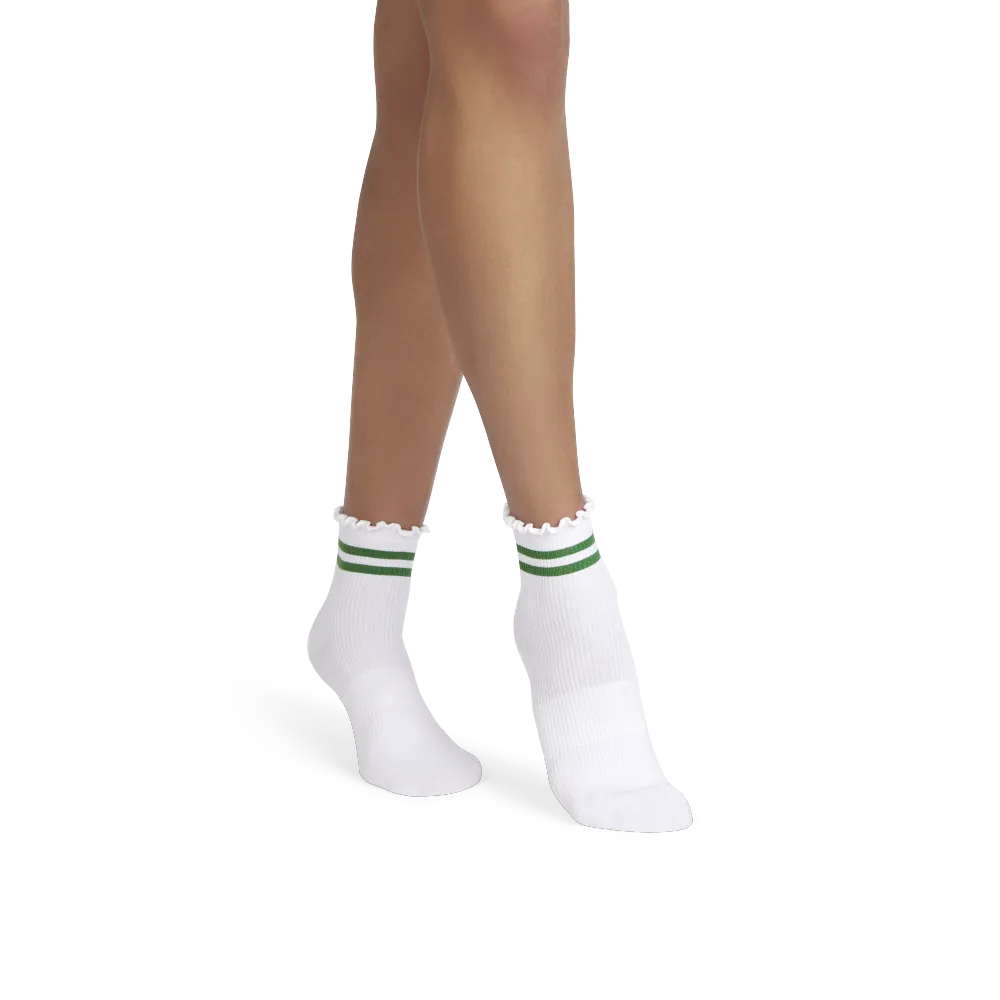 Women's Ruffle Rib Quarter Sock 4-Pack