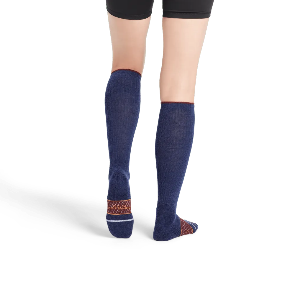 Women's Merino Wool Blend Everyday Compression Sock 6-Pack (15-20mmHg)