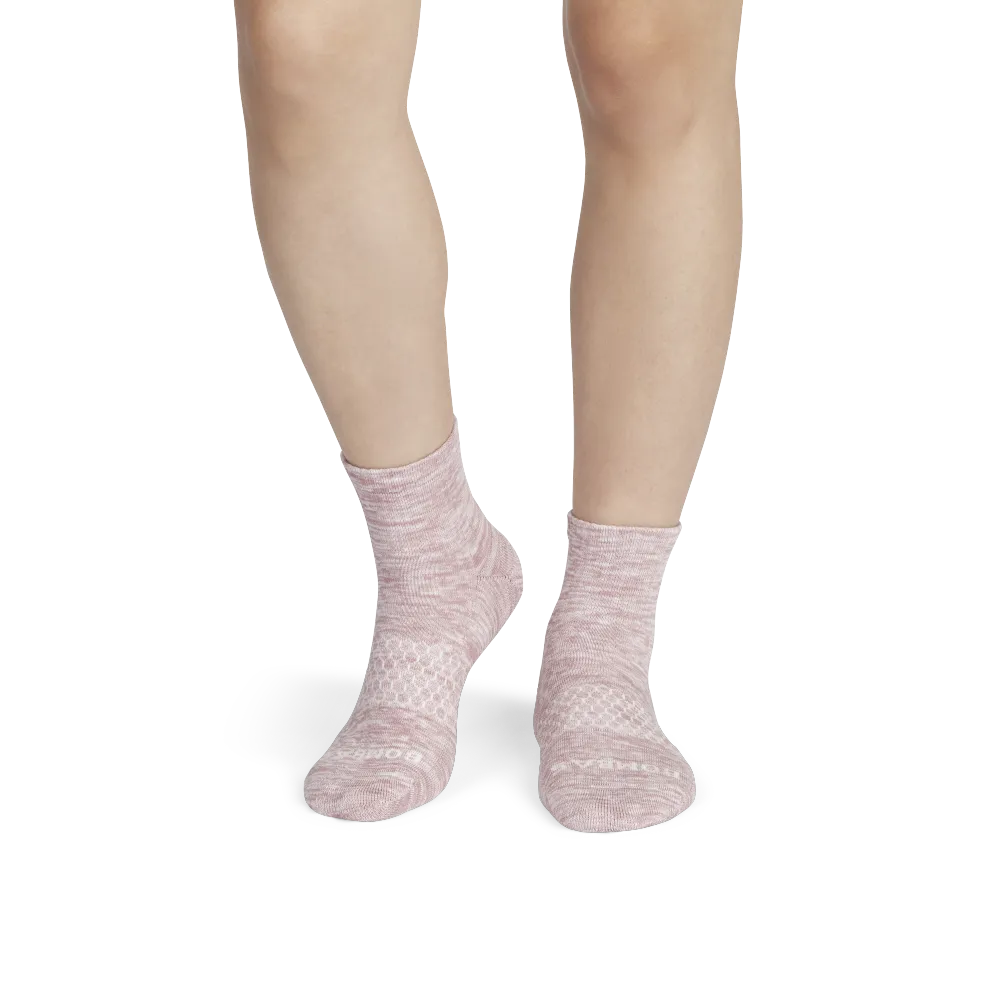 Women's Summer Slub Quarter Sock 4-Pack