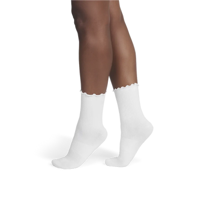 Women's Ruffle Rib Half Calf Sock 8-Pack