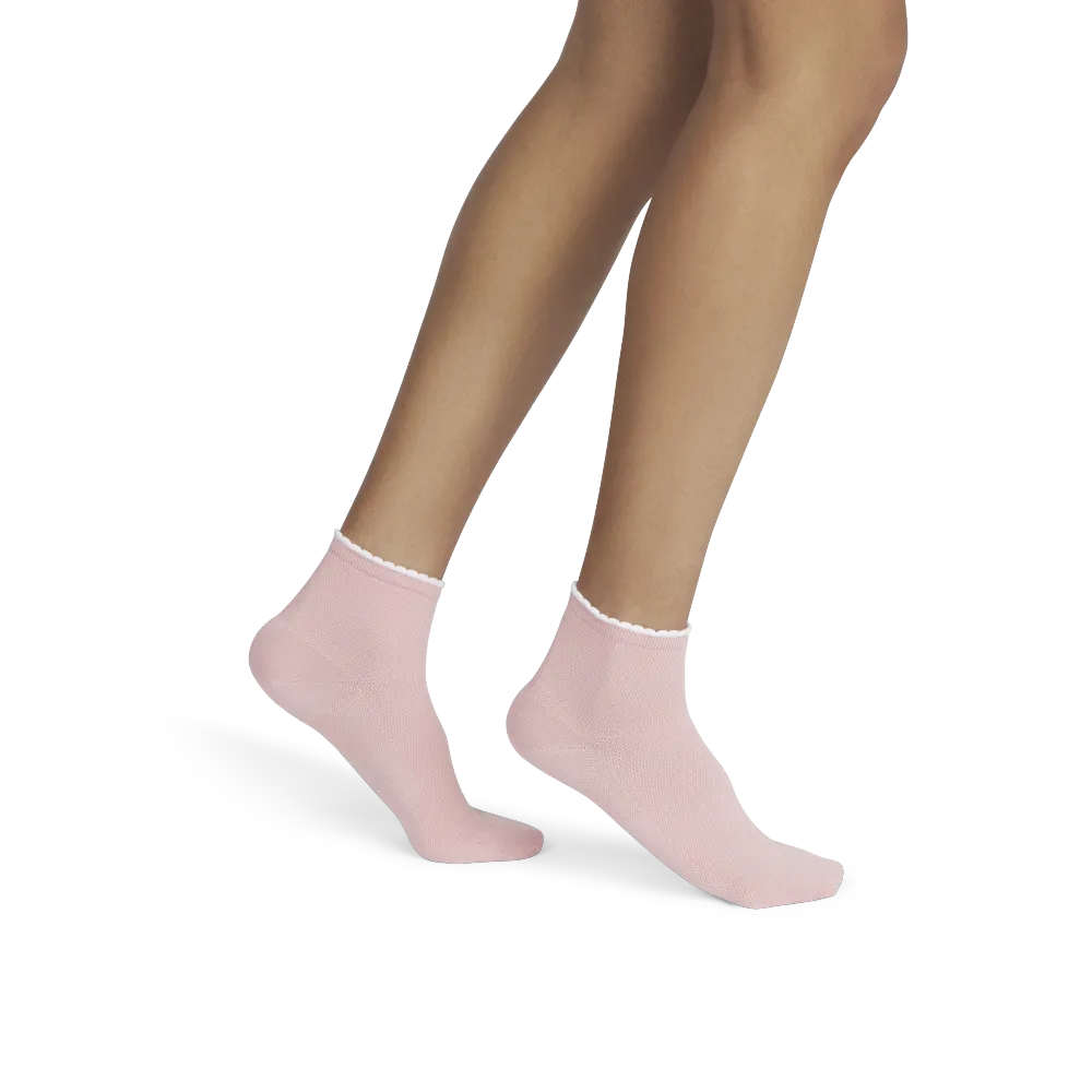 Women’s Scallop Cuff Quarter Sock 4-Pack
