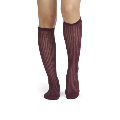 Women's Pointelle Knee High Socks