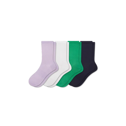 Women's Featherweight Rib Half Calf Sock 4-Pack